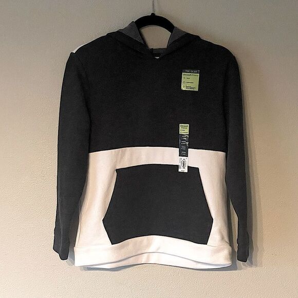 Tech-Gear Other - NWT! Tech Gear Black/White, Fleece, Unisex Hoodie. Size Medium (Husky).